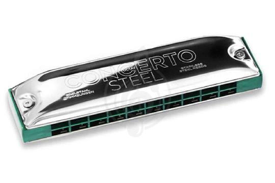 Диатоническая губная гармошка Seydel Sohne 31401C Concerto Steel C - Губная гармошка,  31401C в магазине DominantaMusic - фото 1
