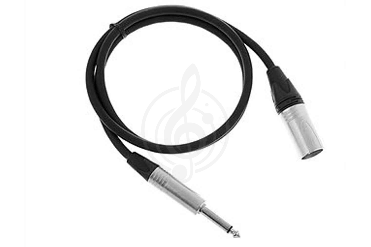 XLR-Jack микрофонный кабель XLR-Jack микрофонный кабель SHNOOR SHNOOR IC124-XMJM-1,5m - Кабель инструментальный, XLRM-6.35 мм моно IC124-XMJM-1,5m - фото 1