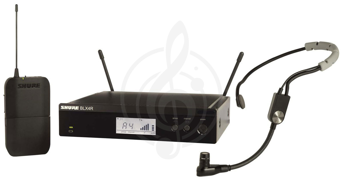 Радиосистема с головным микрофоном Радиосистемы с головным микрофоном Shure SHURE BLX14RE/SM35-M17 - радиосистема головная с микрофоном SM35 BLX14RE/SM35-M17 - фото 1