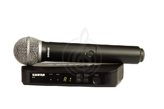 Изображение SHURE BLX24E/PG58-M17 Радиосистема вокальная c капсюлем микрофона PG58 (180x100x35)