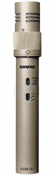 Конденсаторный студийный микрофон Конденсаторные студийные микрофоны Shure SHURE KSM141/SL - конденсаторный студийный микрофон KSM141/SL - фото 1