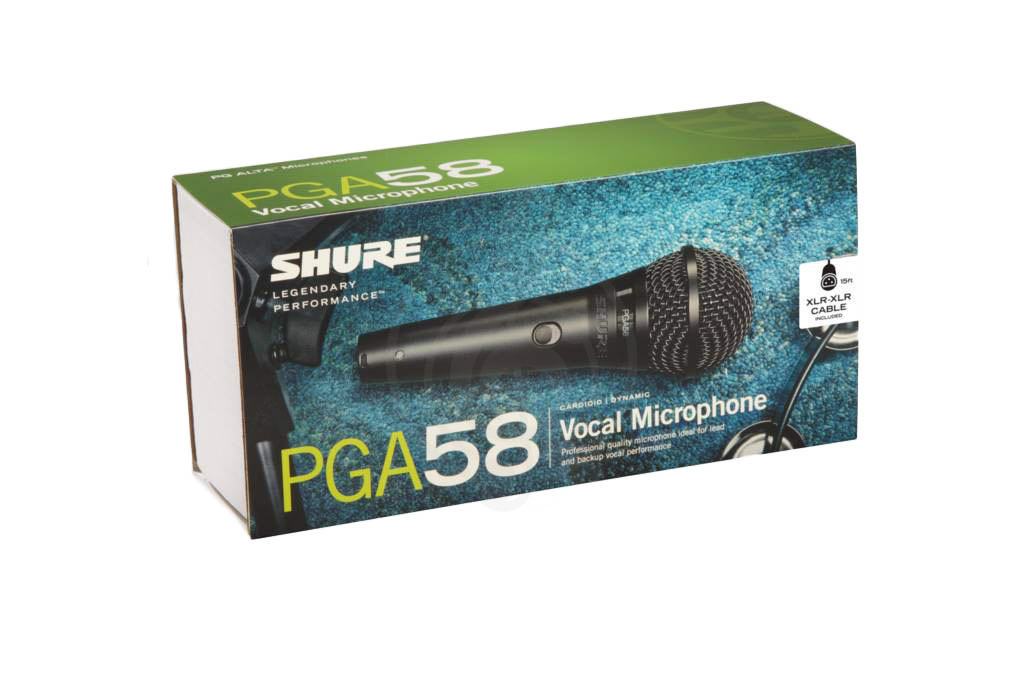 Динамический вокальный микрофон Динамические вокальные микрофоны Shure SHURE PGA58-XLR-E Динамический вокальный микрофон PGA58-XLR-E - фото 3