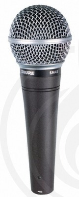 Динамический вокальный микрофон Динамические вокальные микрофоны Shure SHURE SM48-LC Вокальный динамический микрофон SM48-LC - фото 1