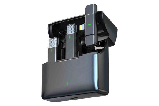 Радиосистема с петличным микрофоном Simple Fly CYA06-B-L Беспроводной комплект из 2 микрофонов петличек, Simple Fly CYA06-B-L в магазине Доминанта мьюзик - фото 3