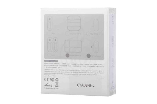 Радиосистема с петличным микрофоном Simple Fly CYA08-B-L - Микрофон беспроводной, Simple Fly CYA08-B-L в магазине Доминанта мьюзик - фото 2