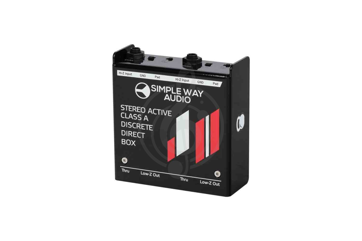 DI бокс, директ бокс, дибокс Simpleway Audio J2mini-steel - Дибокс, преобразователь сигнала для гитары, Simple Way Audio J2mini-steel в магазине Доминанта мьюзик - фото 1
