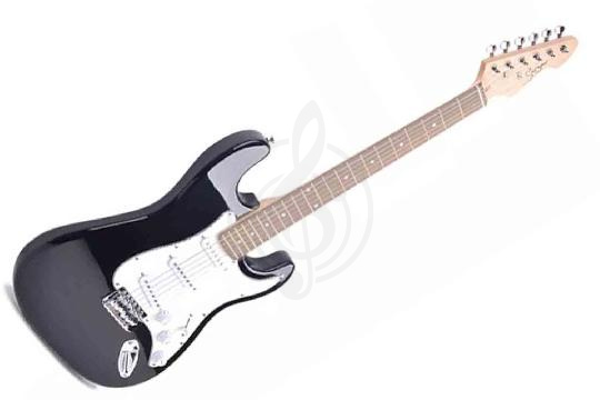 Электрогитара Stratocaster Smiger L-G1-ST-BK - Электрогитара, черная, Smiger L-G1-ST-BK в магазине DominantaMusic - фото 1