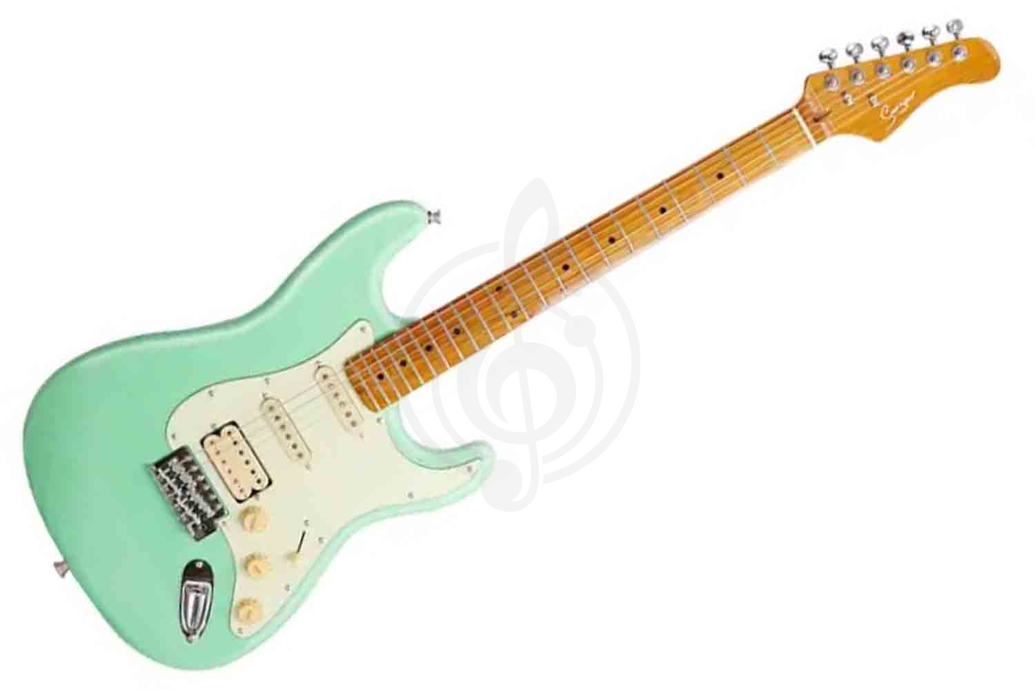 Электрогитара Stratocaster Smiger L-G2-PRO-SG - Электрогитара, зеленая, Smiger L-G2-PRO-SG в магазине DominantaMusic - фото 1