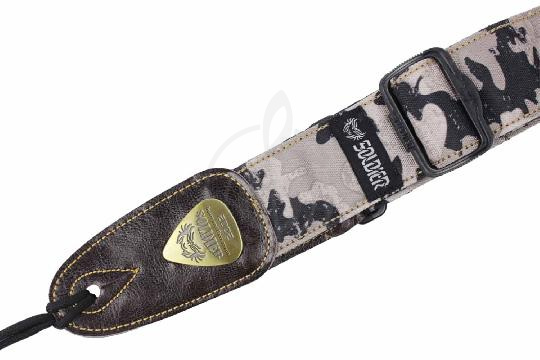 Изображение Soldier STP1306 1 - Ремень для гитары текстиль, пятна черно-белые