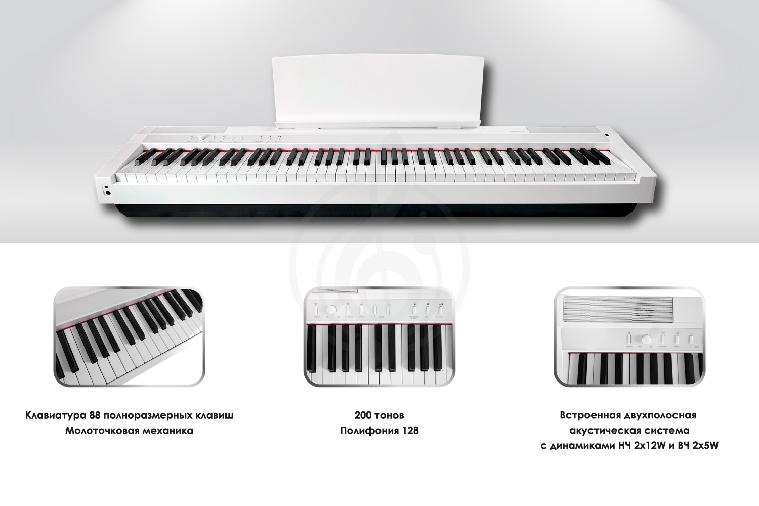 Цифровое пианино Solista DP125WH - Цифровое пианино,  DP125WH в магазине DominantaMusic - фото 4