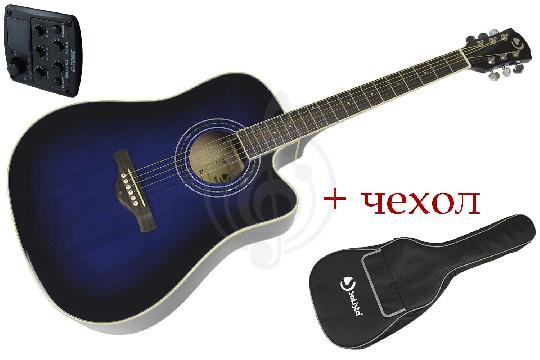 Изображение SOLISTA SG-D1P TA Blue - Транс-акустическая гитара