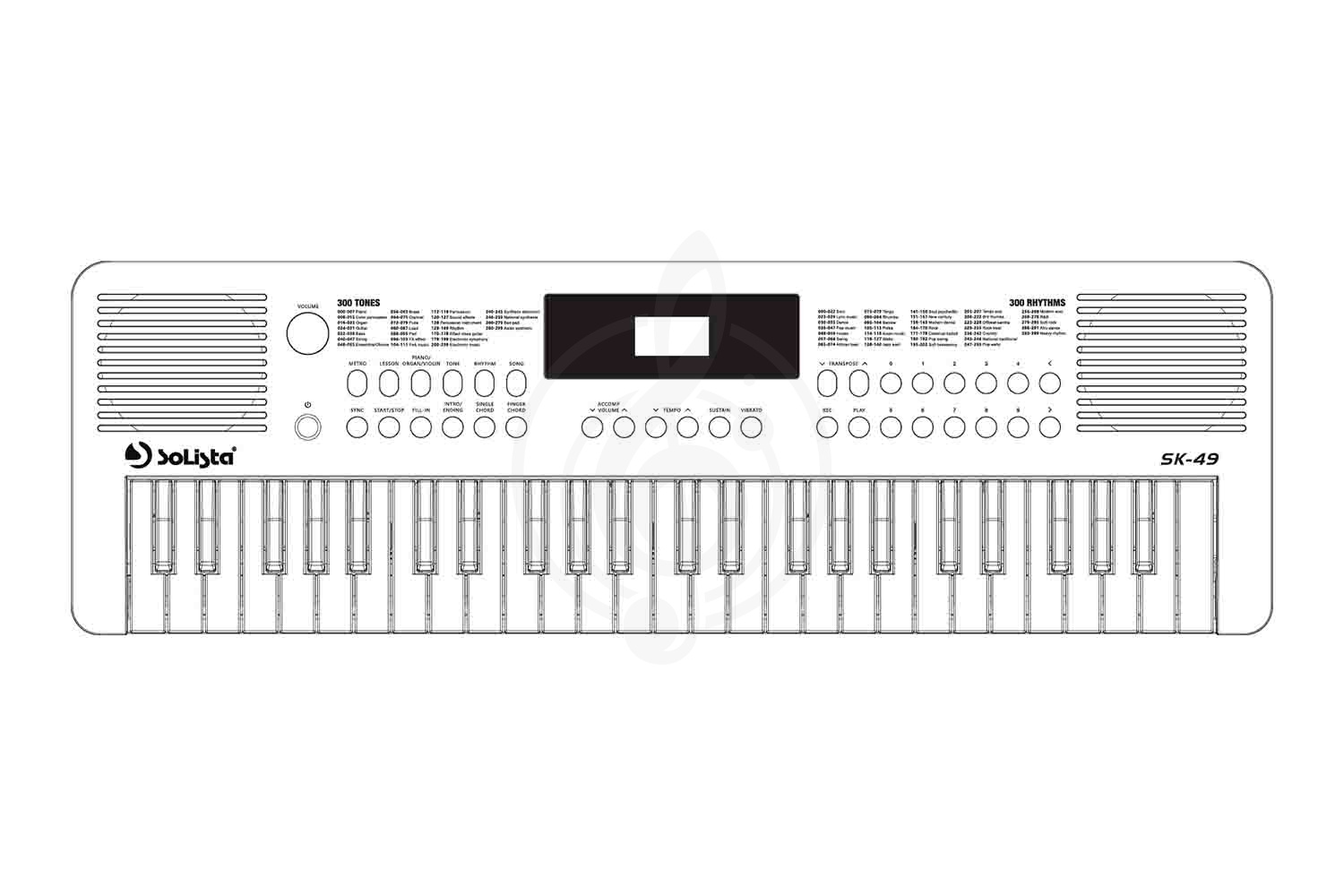 Домашний синтезатор Solista SK-49 WH - Синтезатор,  SK-49 WH в магазине DominantaMusic - фото 2
