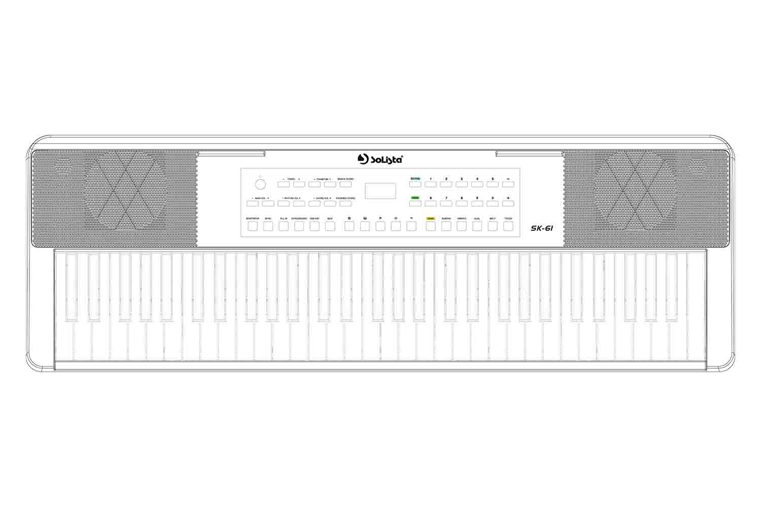 Домашний синтезатор Solista SK-61 WH - Синтезатор, Solista SK-61 WH в магазине DominantaMusic - фото 1