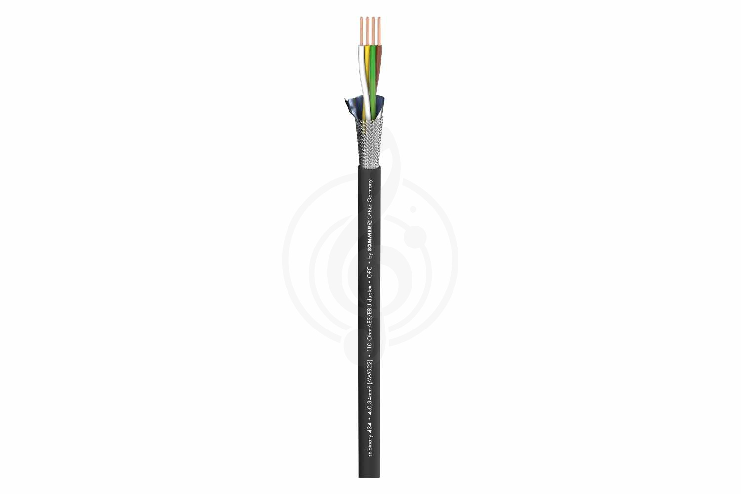 DMX кабель в нарезку Sommer Cable 540-0051 SC-Binary 434 DMX512 BLK - Кабель DMX, Sommer Cable 540-0051 SC-Binary 434 DMX512 BLK в магазине Доминанта мьюзик - фото 2