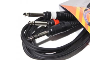 Y-кабель Y-межблочный кабель Soundking Soundking BB314-3M - Кабель акустический, 6,35мм, стерео - 2х6,35мм, моно, 3м BB314-3M - фото 2