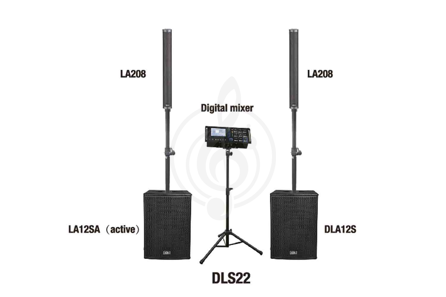 Мобильный звуковой комплект Soundking DLS22 - Комплект акустических систем, сабвуфер, микшер, Soundking DLS22 в магазине Доминанта мьюзик - фото 1