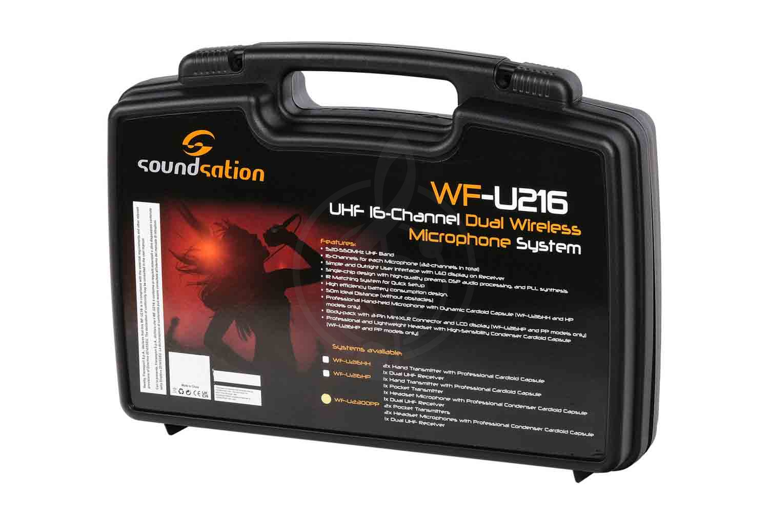 Радиосистема с головным микрофоном Soundsation WF-U216PP - Беспроводная микрофонная система,  WF-U216PP в магазине DominantaMusic - фото 3