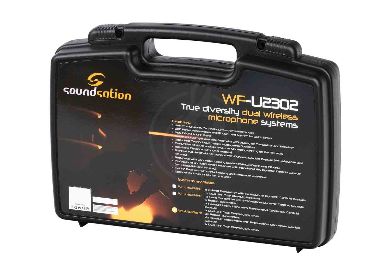 Радиосистема с головным микрофоном Soundsation WF-U2302PP - Беспроводная микрофонная система,  WF-U2302PP в магазине DominantaMusic - фото 3
