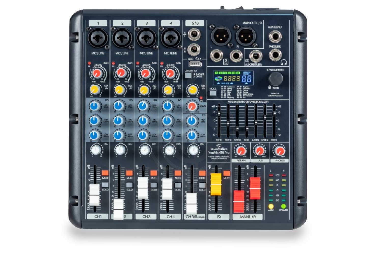 Аналоговый микшер Soundsation YouMix-410-Pro - Микшерный пульт,  YouMix-410-Pro в магазине DominantaMusic - фото 3