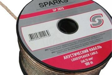 Акустический кабель Спикерный кабель (м) Sparks SPARKS SP2075 Акустический кабель 2х0,75мм2 прозрачный SP2075 - фото 2