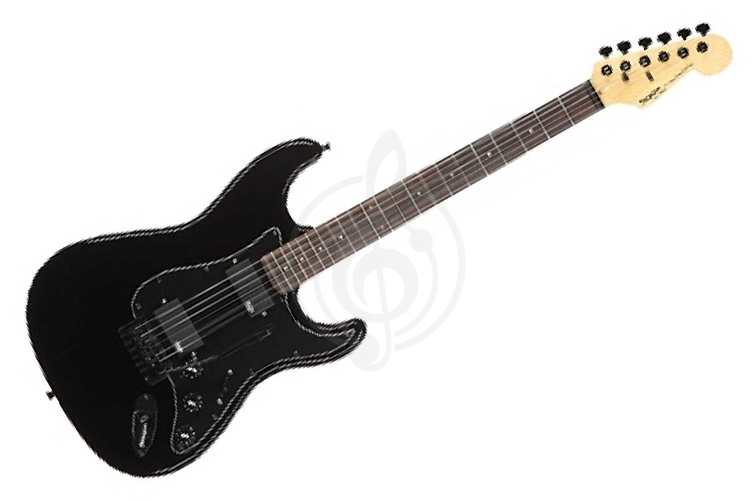 Электрогитара Stratocaster SQOE Sest210 black - Электрогитара, цвет черный, SQOE Sest 210BK в магазине DominantaMusic - фото 1