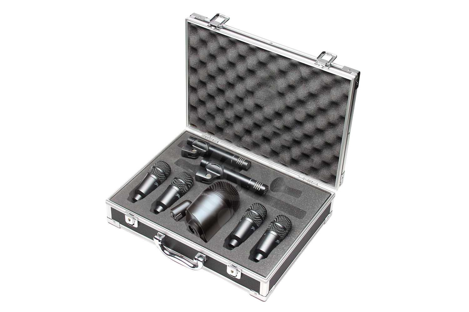 Инструментальный микрофон Инструментальные микрофоны Stagg STAGG DMS-5700H - набор микрофонов для записи барабанов. DMS-5700H - фото 1