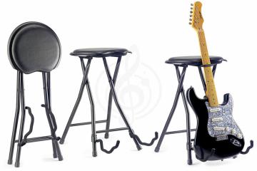 Стойка для гитары Стойки для гитар Stagg STAGG GIST-300 - складной стул со встроенной гитарной стойкой GIST-300 - фото 2