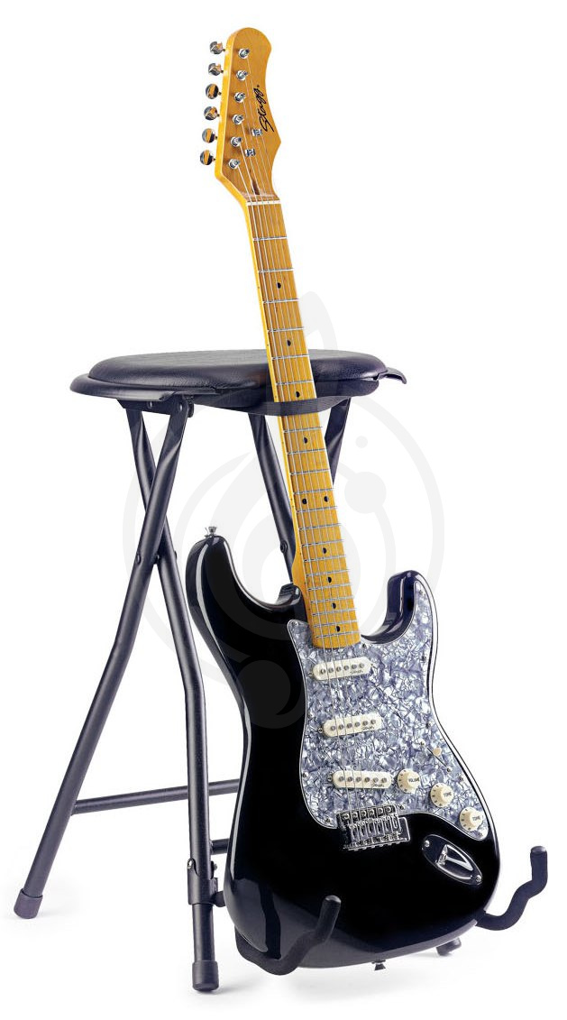 Стойка для гитары Стойки для гитар Stagg STAGG GIST-300 - складной стул со встроенной гитарной стойкой GIST-300 - фото 1