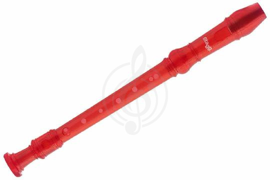 Изображение STAGG REC-BAR/TRD - флейта сопрано в мягком футляре Цвет: полупрозрачный красный