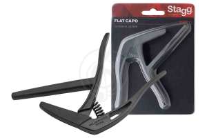 Изображение STAGG SCPX-FL BK  Плоский каподастр для классики