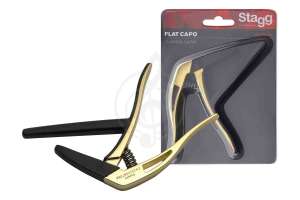 Изображение STAGG SCPX-FL GD  Плоский каподастр для классики