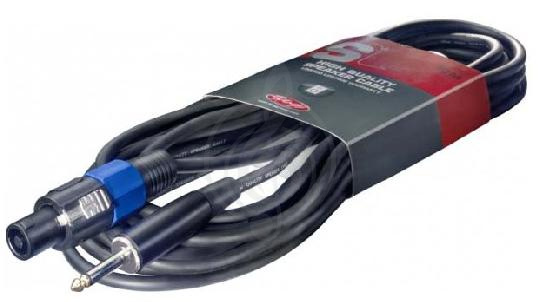 Изображение STAGG SSP10SP15 - высококачественный стандартный кабель для акустических систем (SPK/jack), длина 10