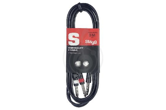 Изображение STAGG SYC3/PS2P E - кабель коммутационный. Y-Cable . Длина: 3 м. Stereo phone-plug /2 x Phone-plug. 