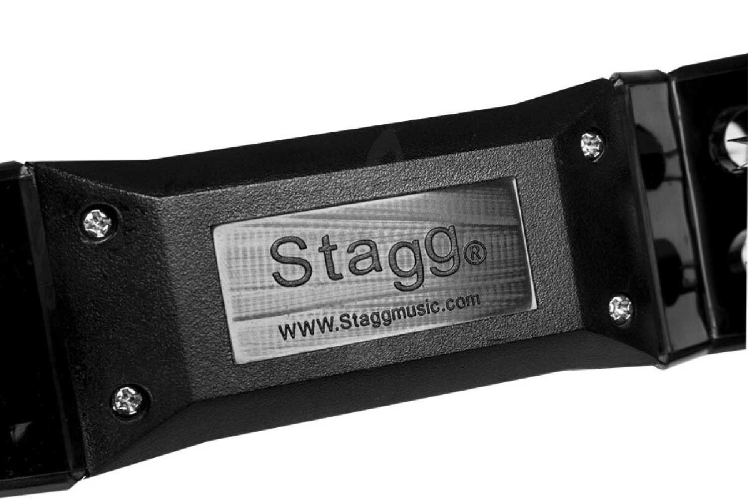 Тамбурин Тамбурины Stagg STAGG TAB-2 BK Полукруглый тамбурин с ручкой, 16 колокольчиков, цвет: черный (BK) TAB-2 BK - фото 4