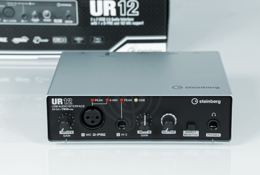 Звуковая карта Звуковые карты, аудиоинтерфейсы W.Steinberg Steinberg UR12 USB - Аудиоинтерфейс UR12 - фото 2