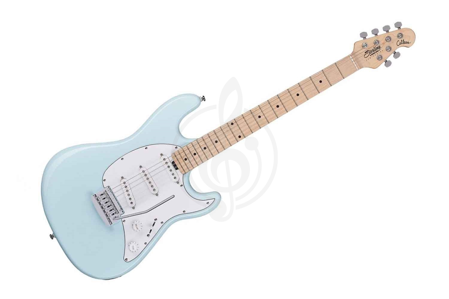 Электрогитара Stratocaster STERLING Cutlass SSS Daphne Blue - Электрогитара 6 струн,  Cutlass SSS Daphne Blue в магазине DominantaMusic - фото 1