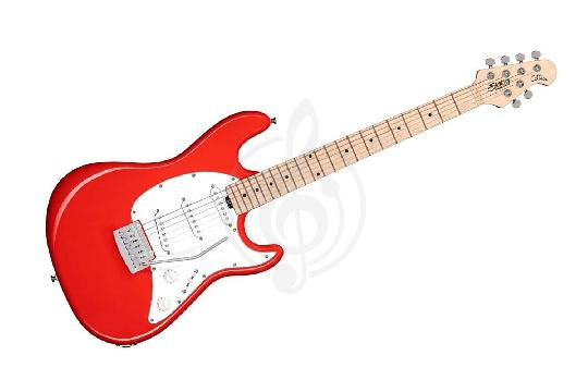 Электрогитара Stratocaster STERLING Cutlass SSS Fiesta Red - Электрогитара 6 струн,  Cutlass SSS Fiesta Red в магазине DominantaMusic - фото 1