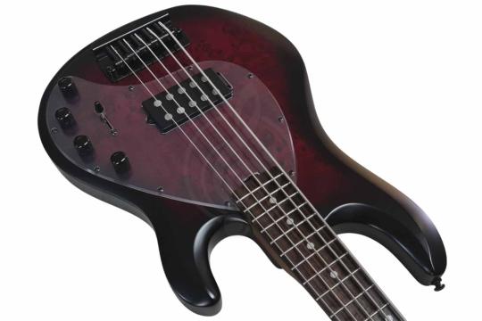 Бас-гитара STERLING StingRay HH Dark Scarlet Burst - Бас-гитара 4 струны,  StingRay HH Dark Scarlet Burst в магазине DominantaMusic - фото 4