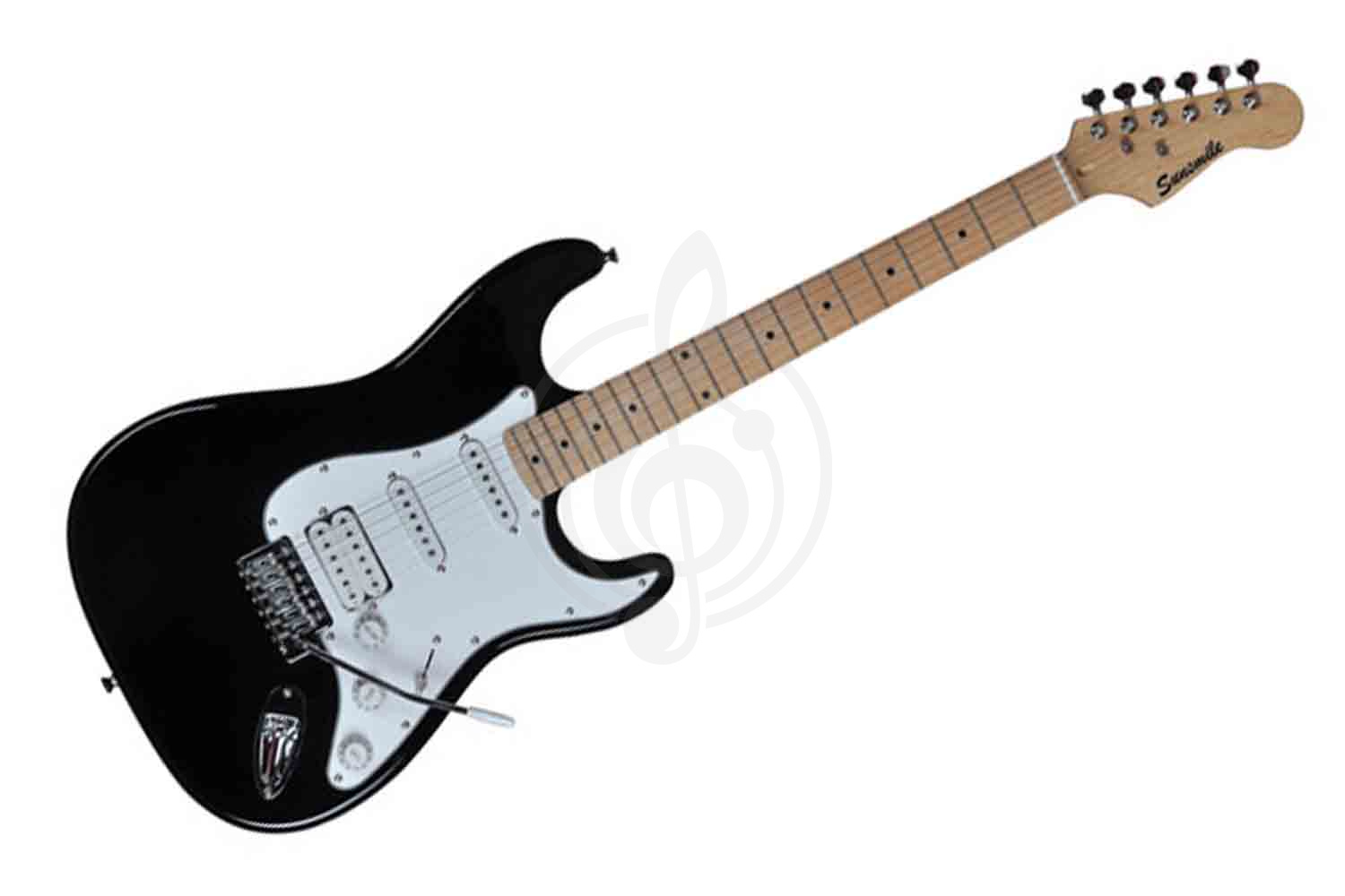 Электрогитара Stratocaster Sunsmile SST-20 - Электрогитара, черная, Sunsmile SST-20 в магазине DominantaMusic - фото 1