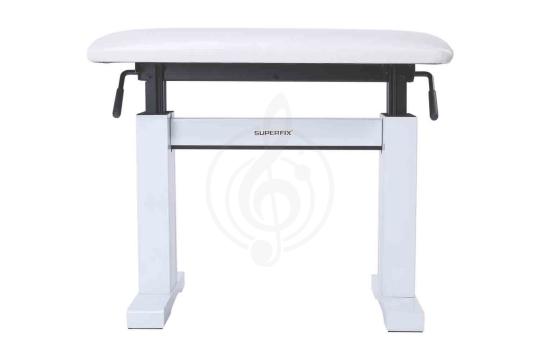 Банкетка для пианино Superfix SKB801Z02P01 - Банкетка, белая, Superfix SKB801Z02P01 в магазине DominantaMusic - фото 4