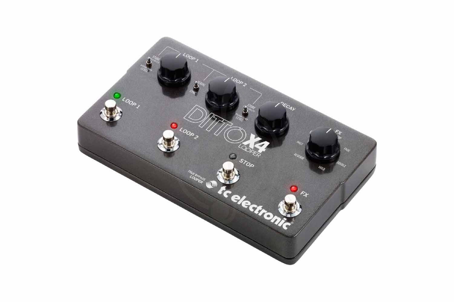 Педаль для электрогитар TC Electronic Ditto x4 Looper - Педаль лупер, TC ELECTRONIC Ditto x4 Looper в магазине Доминанта мьюзик - фото 3