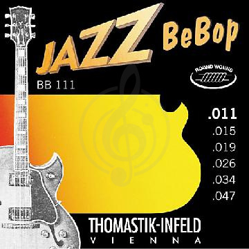 Изображение Thomastik BB111 Jazz BeBob - Комплект струн для электрогитары, 11-47