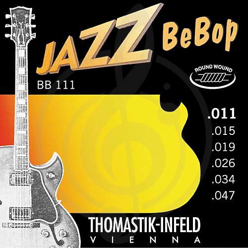 Струны для электрогитары Струны для электрогитар Thomastik Thomastik BB111 Jazz BeBob - Комплект струн для электрогитары, 11-47 BB111 - фото 1
