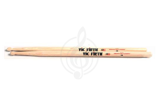 Палочки для барабанов Vic Firth 2BN Палочки барабанные, орех, нейлоновый наконечник, Vic Firth 2BN в магазине DominantaMusic - фото 1