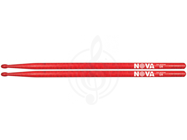 Палочки для барабанов Vic Firth N5AR Палочки барабанные, "Nova", красный наконечник, Vic Firth N5AR в магазине DominantaMusic - фото 2