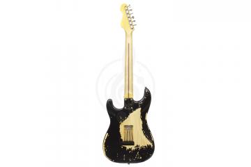 Электрогитара Stratocaster Электрогитары Stratocaster Vintage Vintage V6MRBK - Электрогитара типа Stratocaster, цвет Distressed Black  V6MRBK - фото 5
