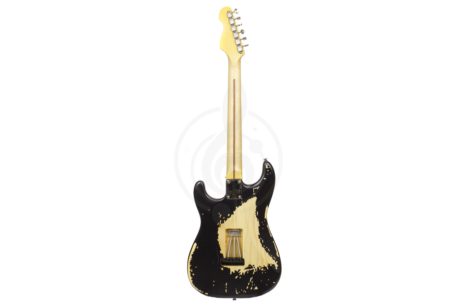 Электрогитара Stratocaster Электрогитары Stratocaster Vintage Vintage V6MRBK - Электрогитара типа Stratocaster, цвет Distressed Black  V6MRBK - фото 4
