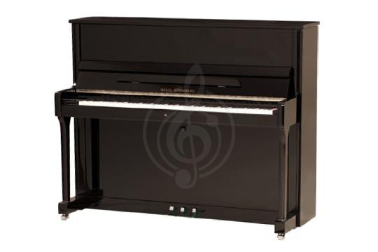 Акустическое пианино W.Steinberg 190046-1CK Performance P121 - Пианино акустическое, черное, фурнитура хром, W.Steinberg 190046-1CK в магазине DominantaMusic - фото 1