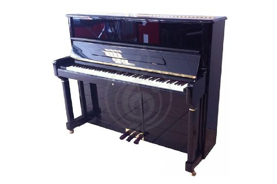Акустическое пианино W.Steinberg 190047-1MK Performance P125E - Пианино акустическое, черное, латунная фурнитура, W.Steinberg 190047-1MK в магазине DominantaMusic - фото 1