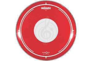 Изображение Williams RDT2-7MIL-08 Target Dot Series Red - Пластик для том-барабана 8", красный